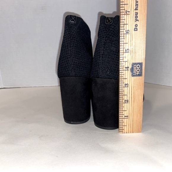 Seven Dials Tara Peep-toe Shooties Knit Outer Dressy Heels Black Size 8.5 - Picture 9 of 9